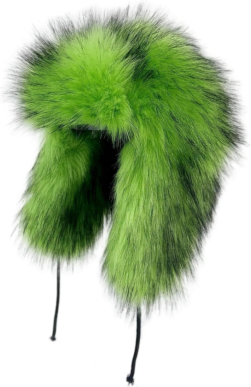 YFJNV Y2K Faux Fur Russian Hat, Soft, Warm Winter Trapper Hat with Earmuffs for Men and Women - Image 1